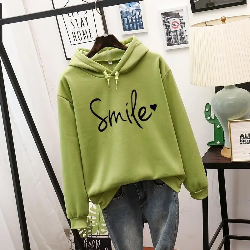 Lumira | Smile Graphic Cozy Hoodie