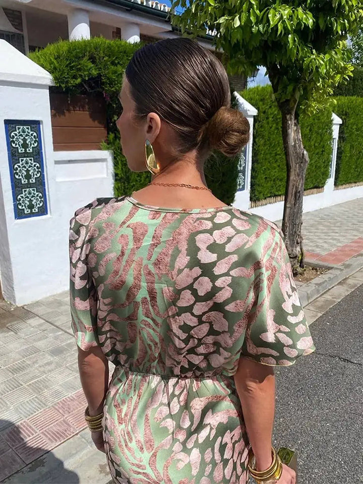 Clarissa | Elegantes, verdrehtes Knotenkleid für Hochzeitsgäste