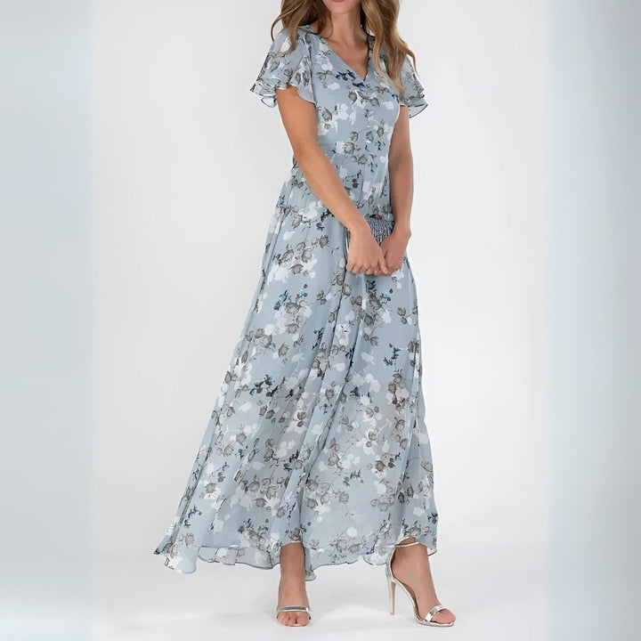 Linda | Elegantes Maxikleid für Damen mit Blumenmuster