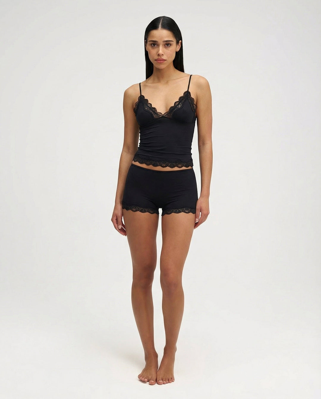 Ruthie | Elegantes Damen-Loungewear-Set mit Spitzenbesatz