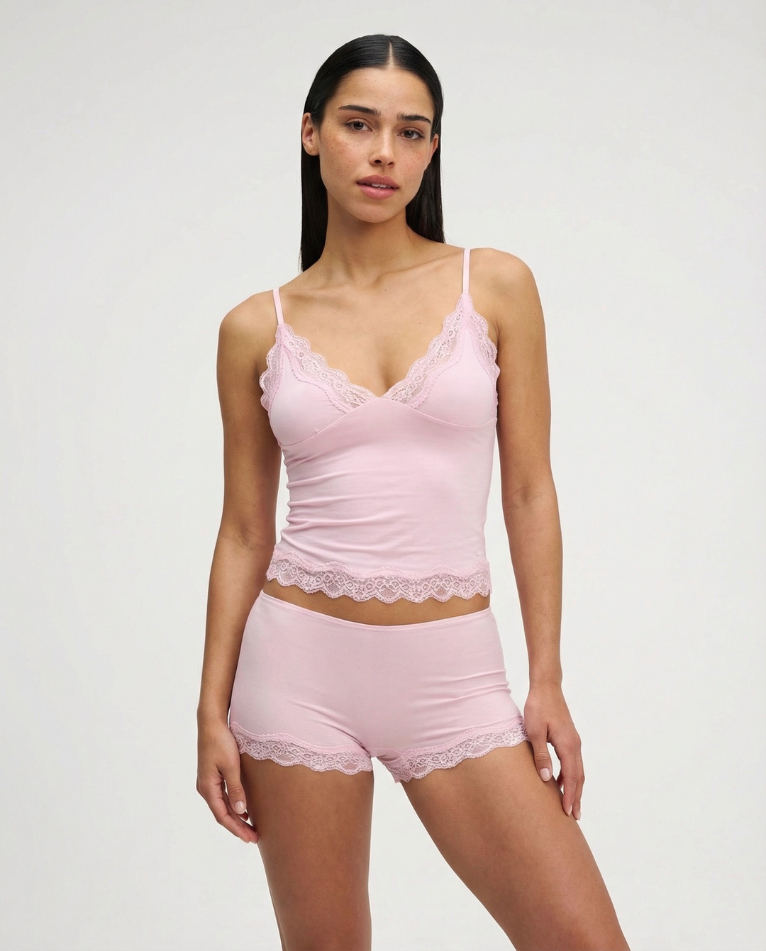 Ruthie | Elegantes Damen-Loungewear-Set mit Spitzenbesatz