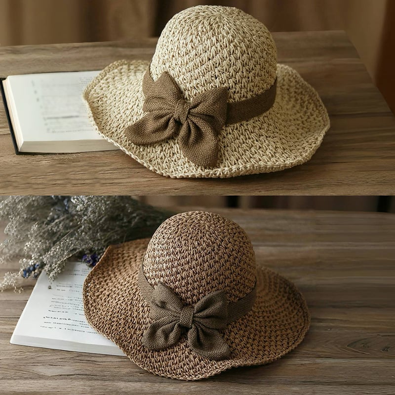 Aurelia | Stylish Handcrafted Sun Hat with Vintage Bow