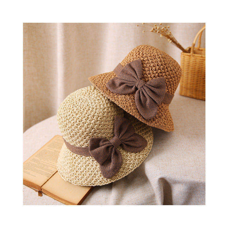 Aurelia | Stylish Handcrafted Sun Hat with Vintage Bow