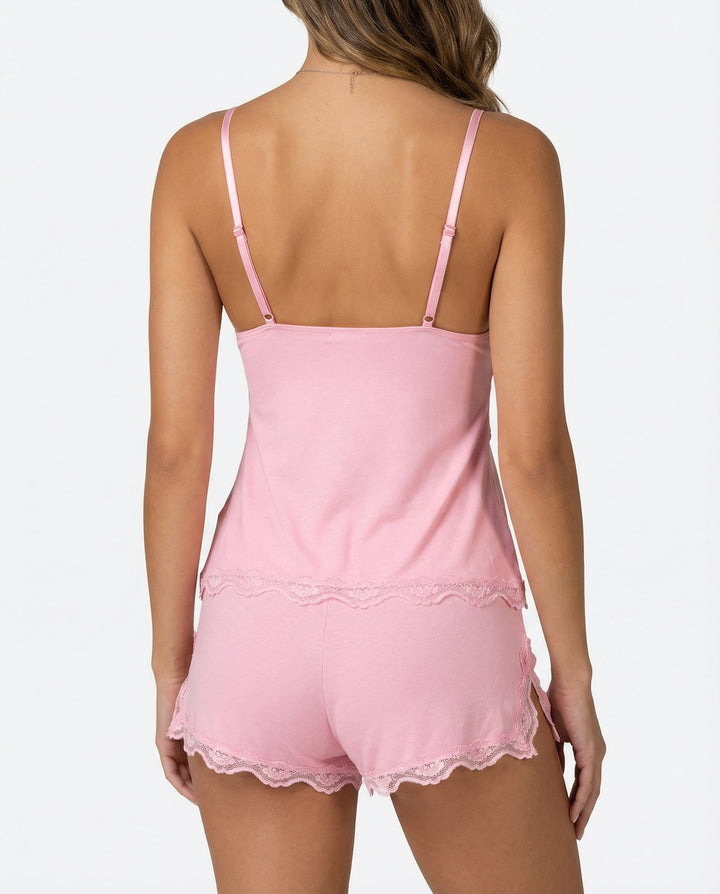 Francina | Elegantes Damen-Cami-Set mit Spitzenbesatz