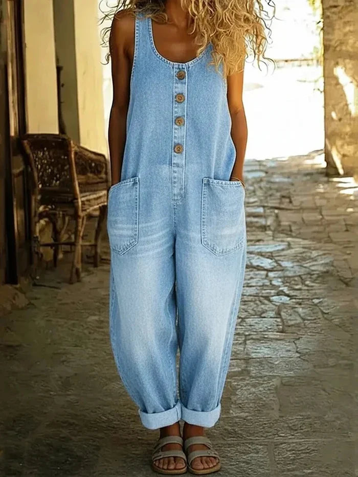 Lora | Vintageinspirert casual jumpsuit for kvinner