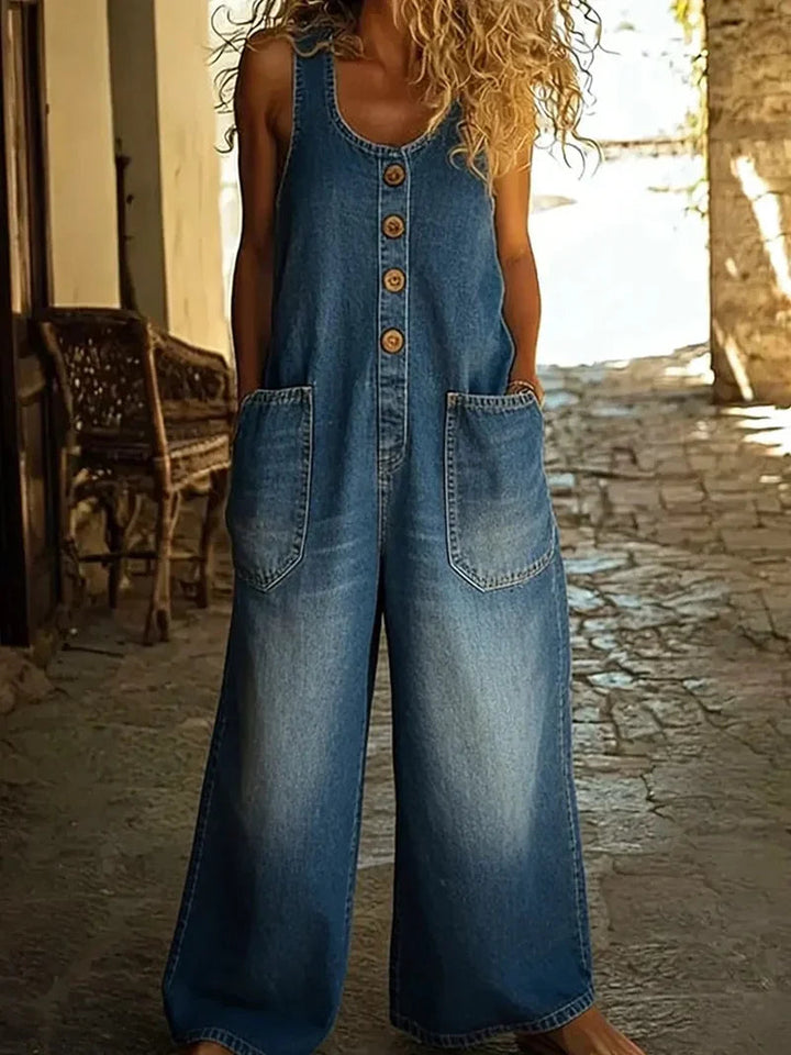 Lora | Vintageinspirert casual jumpsuit for kvinner