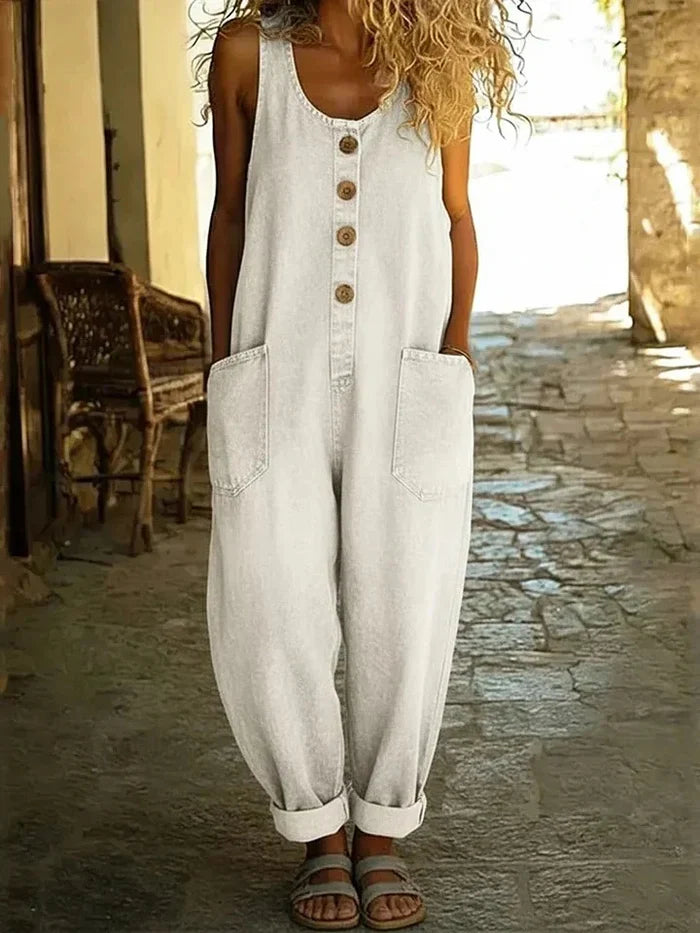 Lora | Vintageinspirert casual jumpsuit for kvinner