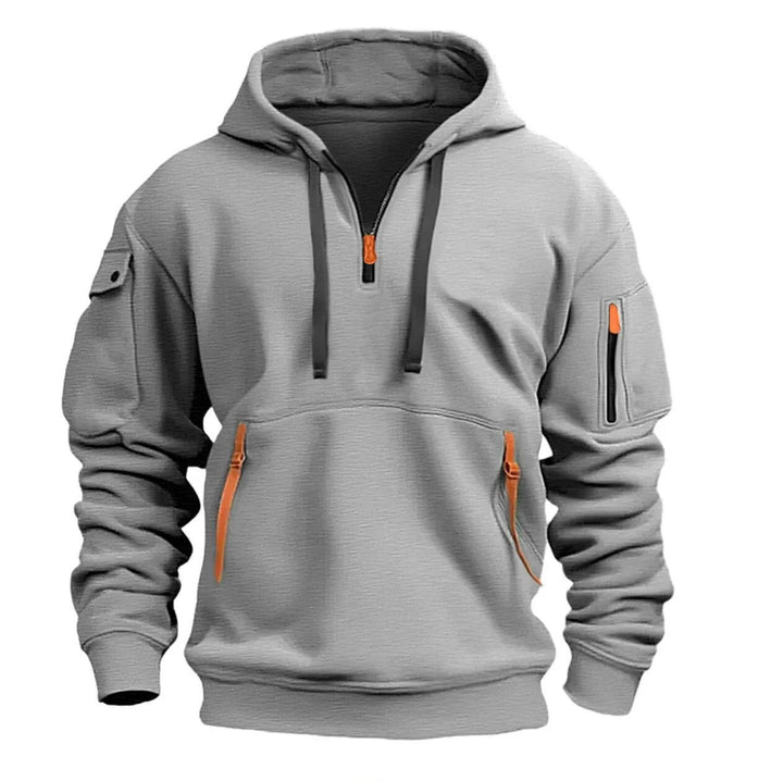 Henry | Stylischer &amp; atmungsaktiver Kapuzenpullover mit halbem Reißverschluss