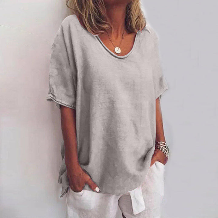 Amara | Lightweight V-Neck Summer Blouse