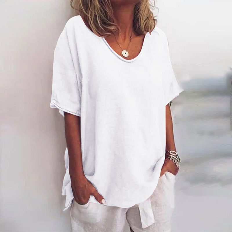 Amara | Lightweight V-Neck Summer Blouse