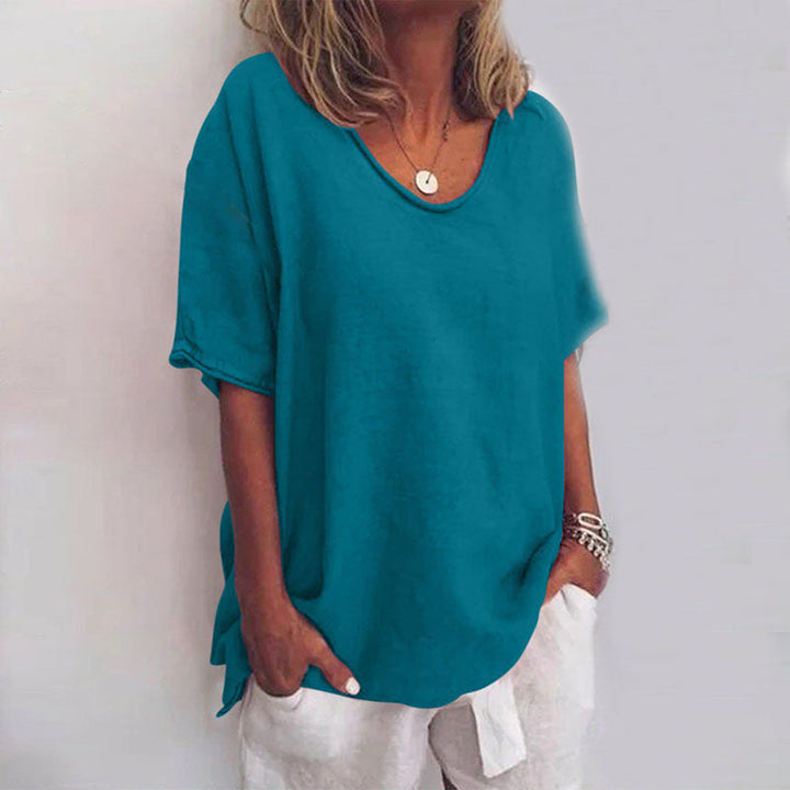 Amara | Lightweight V-Neck Summer Blouse