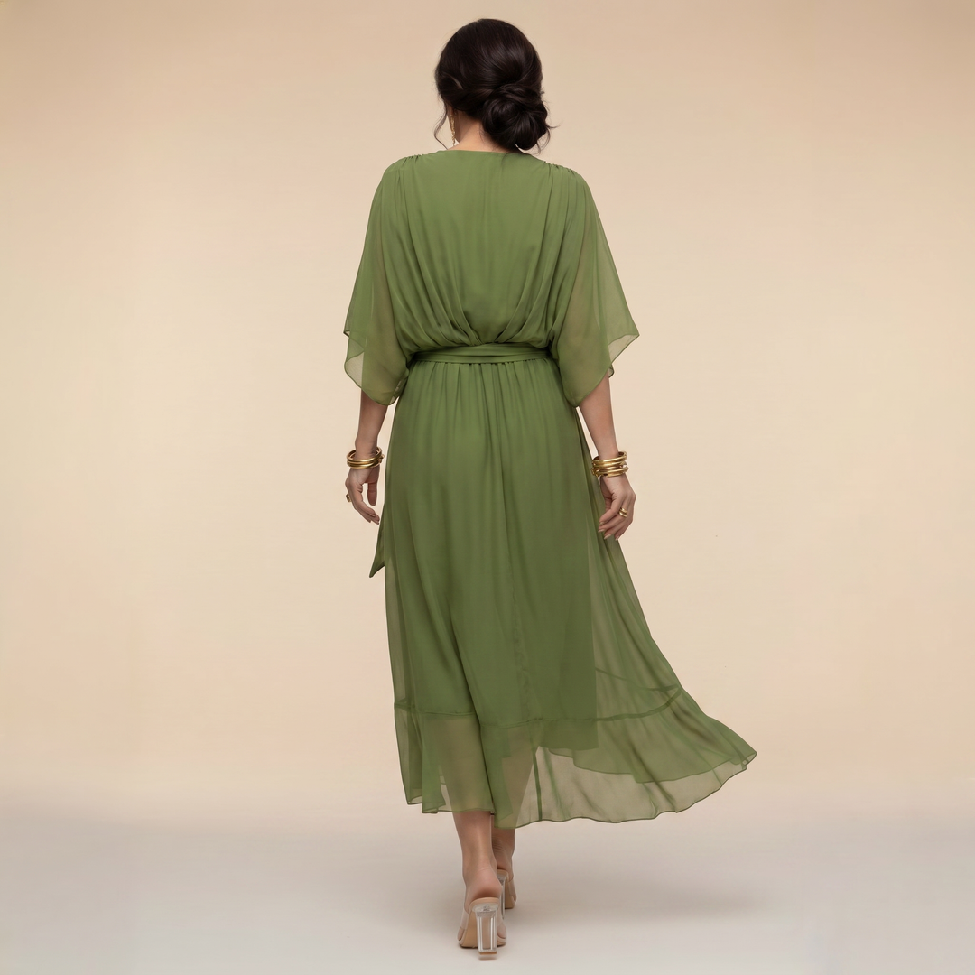 Juliane | Raffiniertes und schmeichelhaftes Wickel-Midikleid