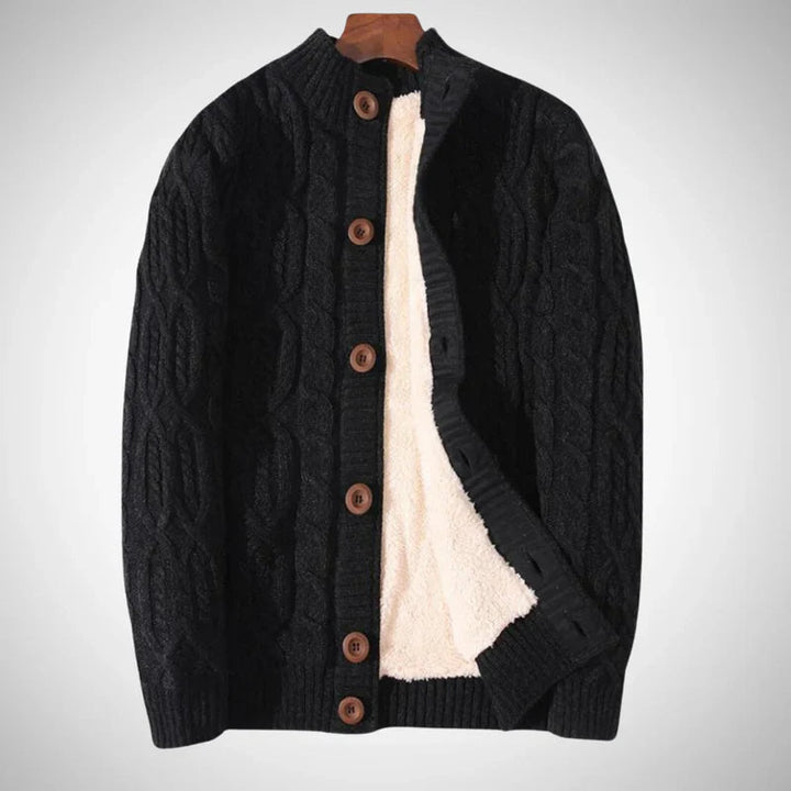 Branton | Herren-Strickjacke mit grobem Strickmuster