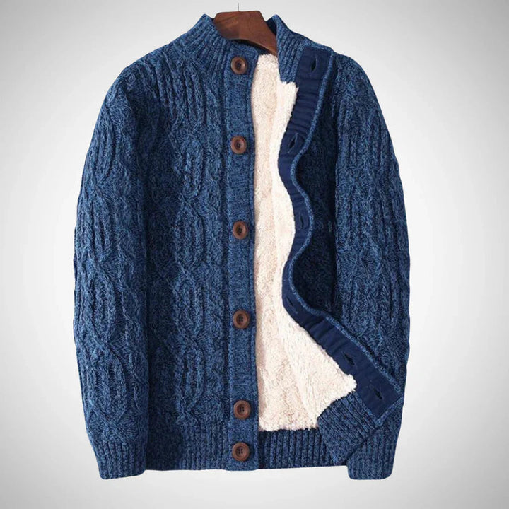 Branton | Herren-Strickjacke mit grobem Strickmuster