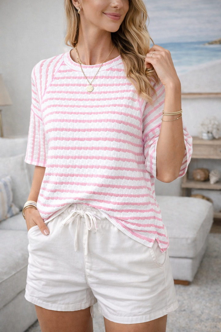 Naomi | Women’s Striped Coastal T-Shirt