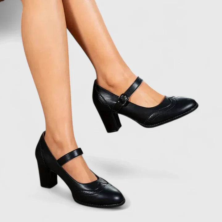 Clara | Stylischer und bequemer Mary Jane Blockabsatz