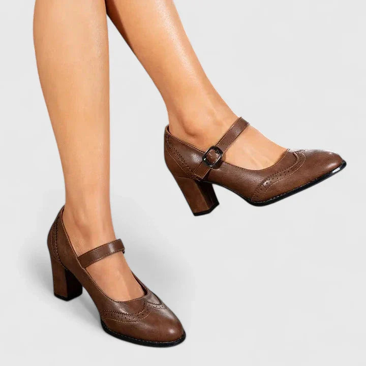 Clara | Stylischer und bequemer Mary Jane Blockabsatz