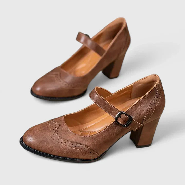 Clara | Stylischer und bequemer Mary Jane Blockabsatz