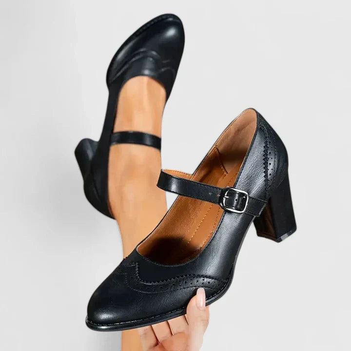 Clara | Stylischer und bequemer Mary Jane Blockabsatz