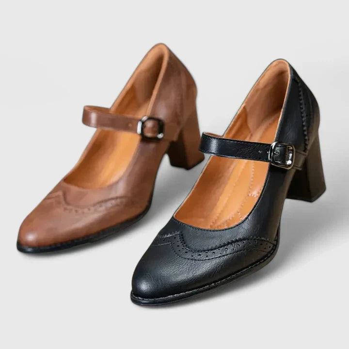 Clara | Stylischer und bequemer Mary Jane Blockabsatz