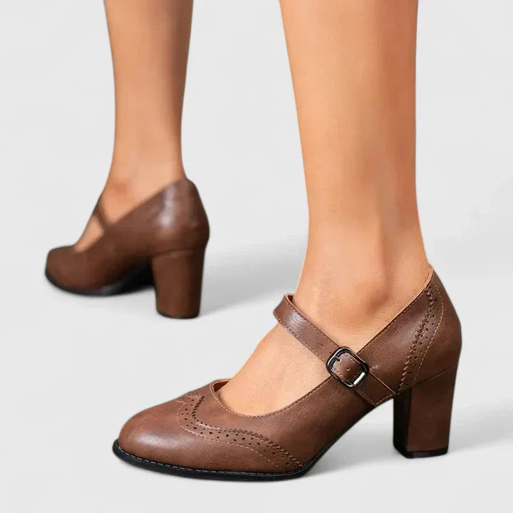 Clara | Stylischer und bequemer Mary Jane Blockabsatz