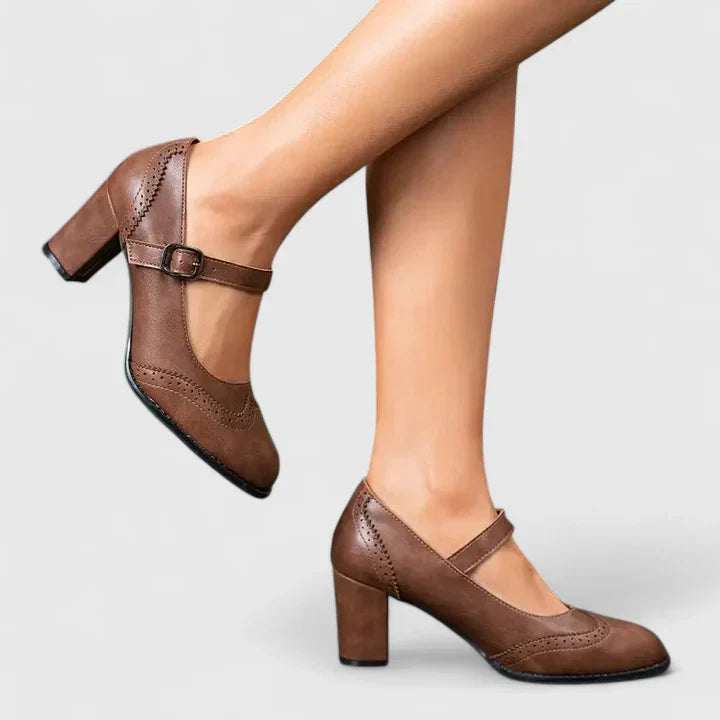 Clara | Stylischer und bequemer Mary Jane Blockabsatz