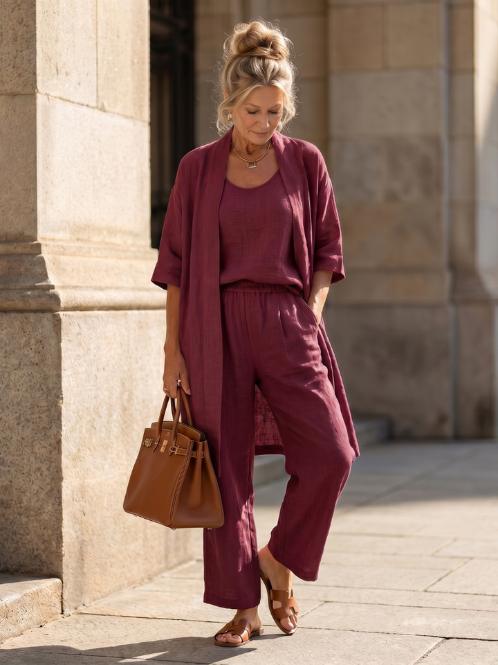 Calira | Elegantes dreiteiliges Lounge-Set