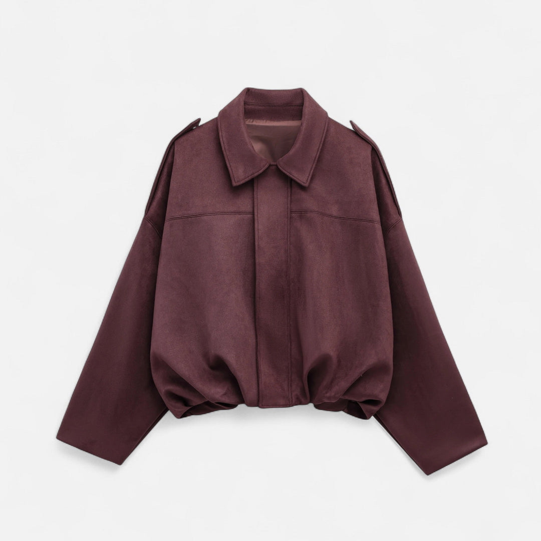 Zerina | Women’s Faux Suede Bomber Jacket