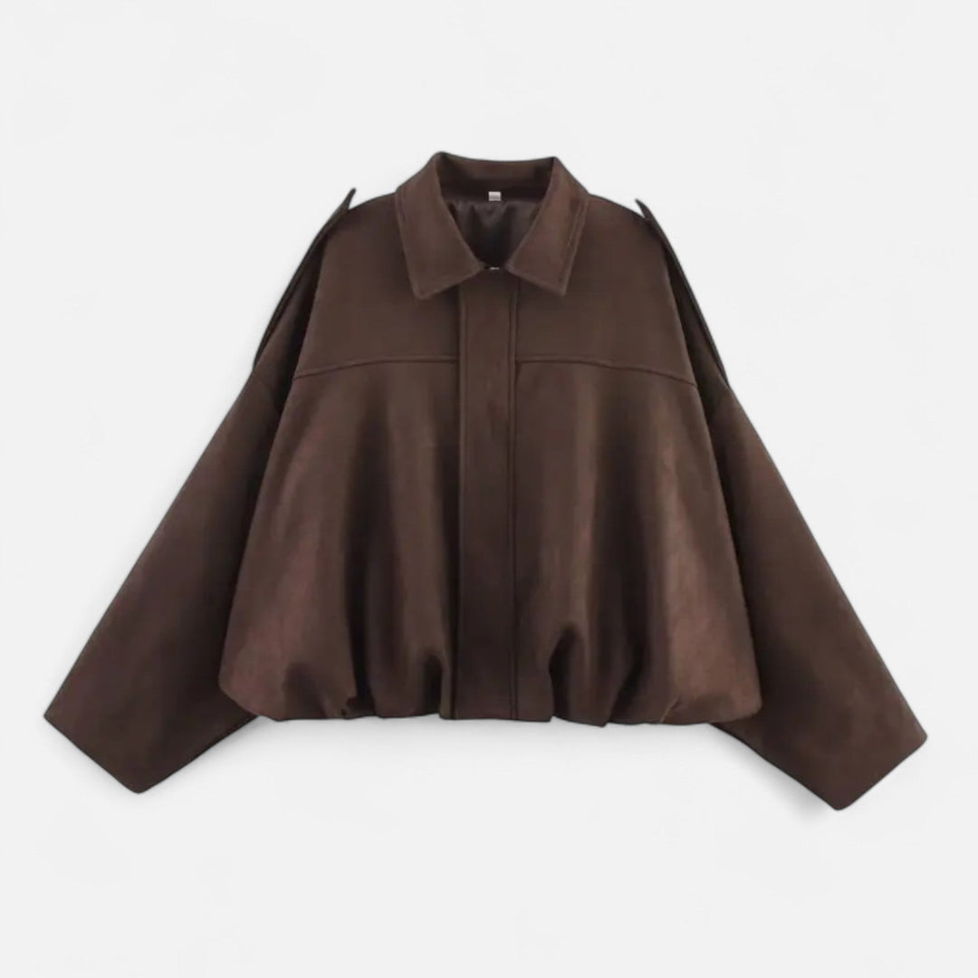 Zerina | Women’s Faux Suede Bomber Jacket