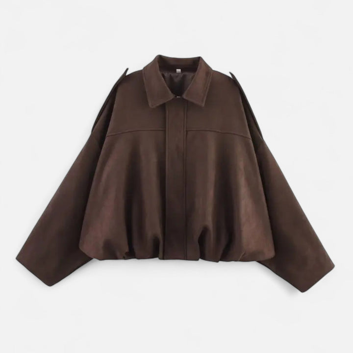 Zerina | Women’s Faux Suede Bomber Jacket