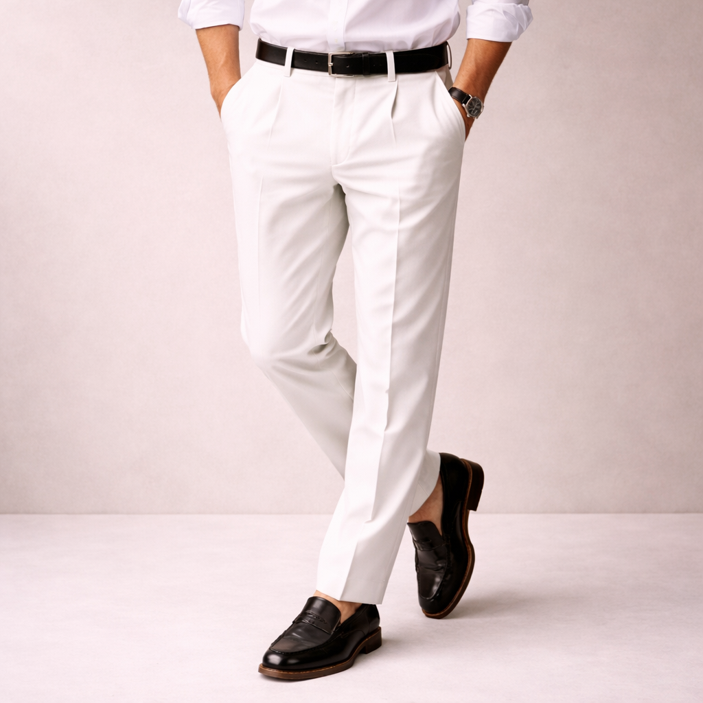 Virelli | Elegante Freizeithose mit Nadelstreifen