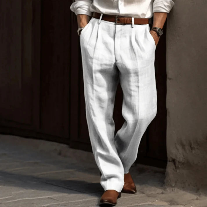 Virelli | Elegante Freizeithose mit Nadelstreifen