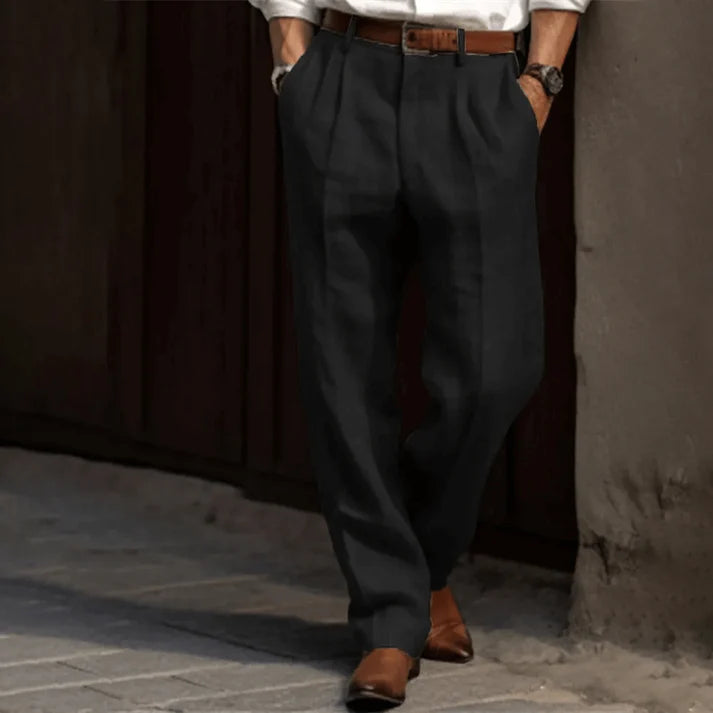 Virelli | Elegante Freizeithose mit Nadelstreifen