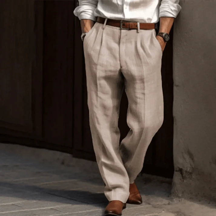 Virelli | Elegante Freizeithose mit Nadelstreifen