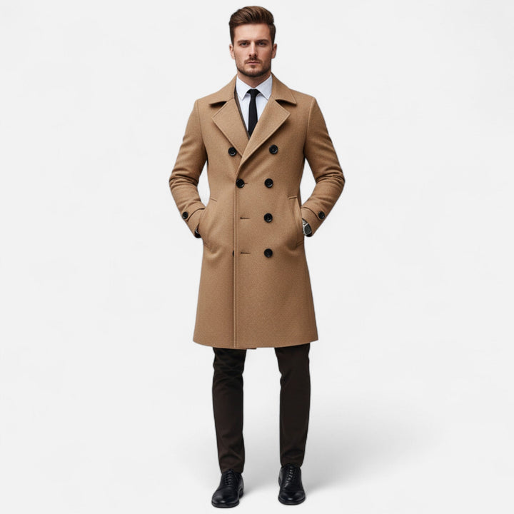 Valerio | Eleganter langer Herrenmantel