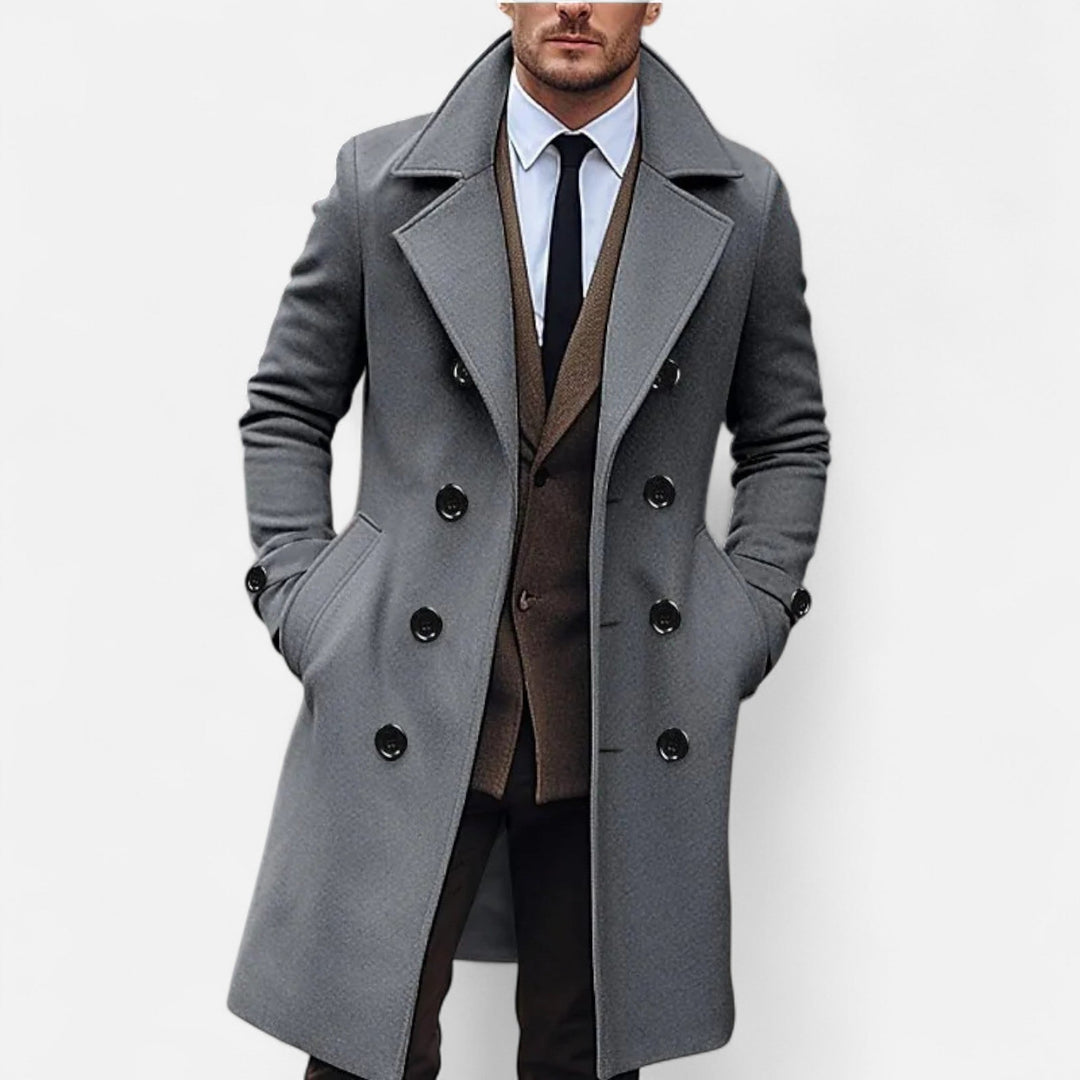 Valerio | Eleganter langer Herrenmantel