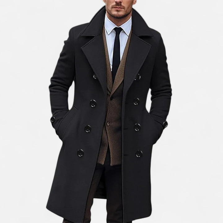 Valerio | Eleganter langer Herrenmantel