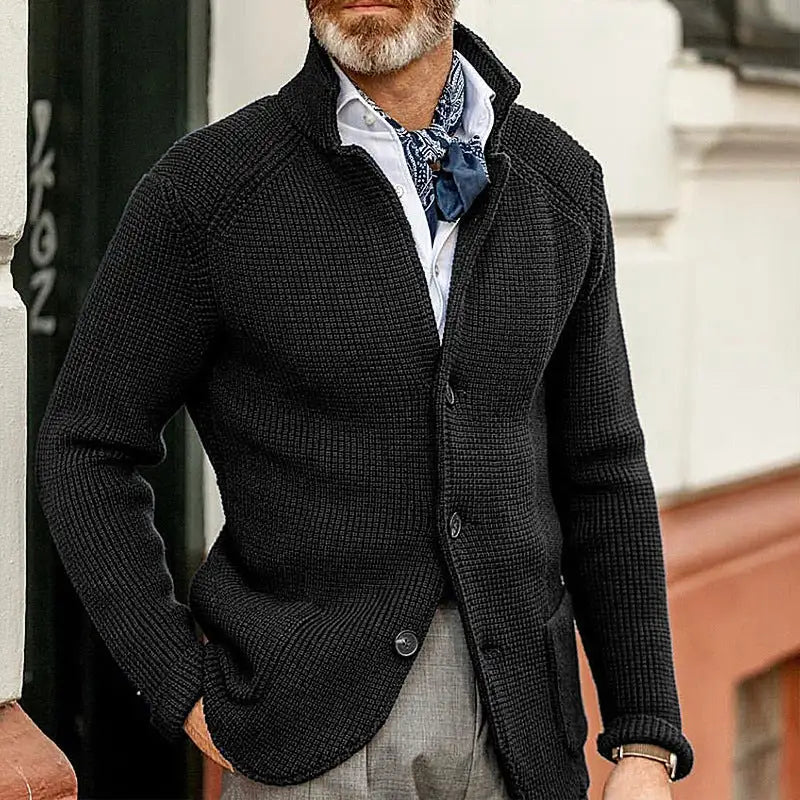 Calder | Klassischer Strick-Cardigan für Herren