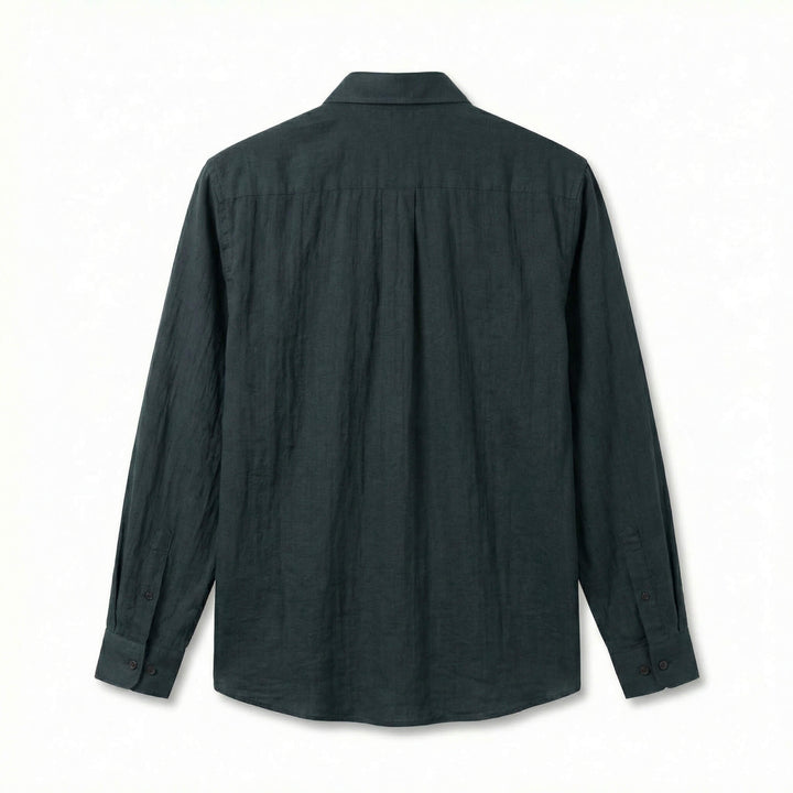 Milo | Lässiges, leichtes Leinenhemd für Herren mit Brusttasche