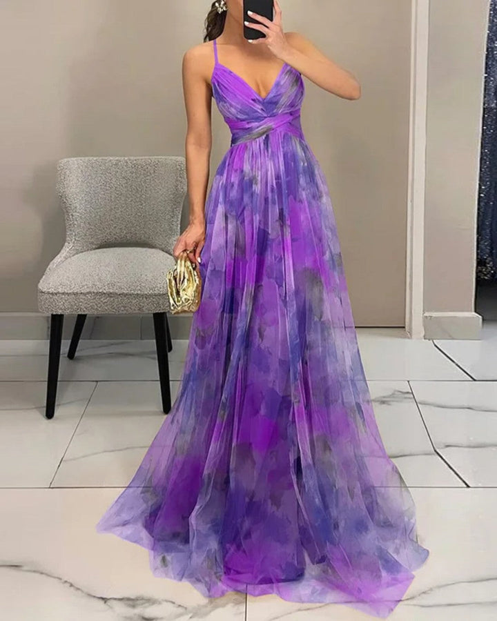 Mira | Elegantes Damenkleid mit Blumenmuster für Hochzeitsgäste &amp; Sommeranlässe