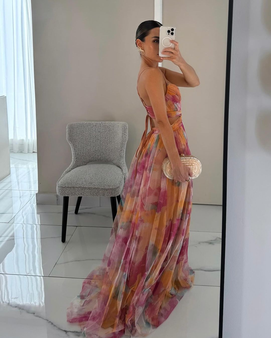 Mira | Elegantes Damenkleid mit Blumenmuster für Hochzeitsgäste &amp; Sommeranlässe