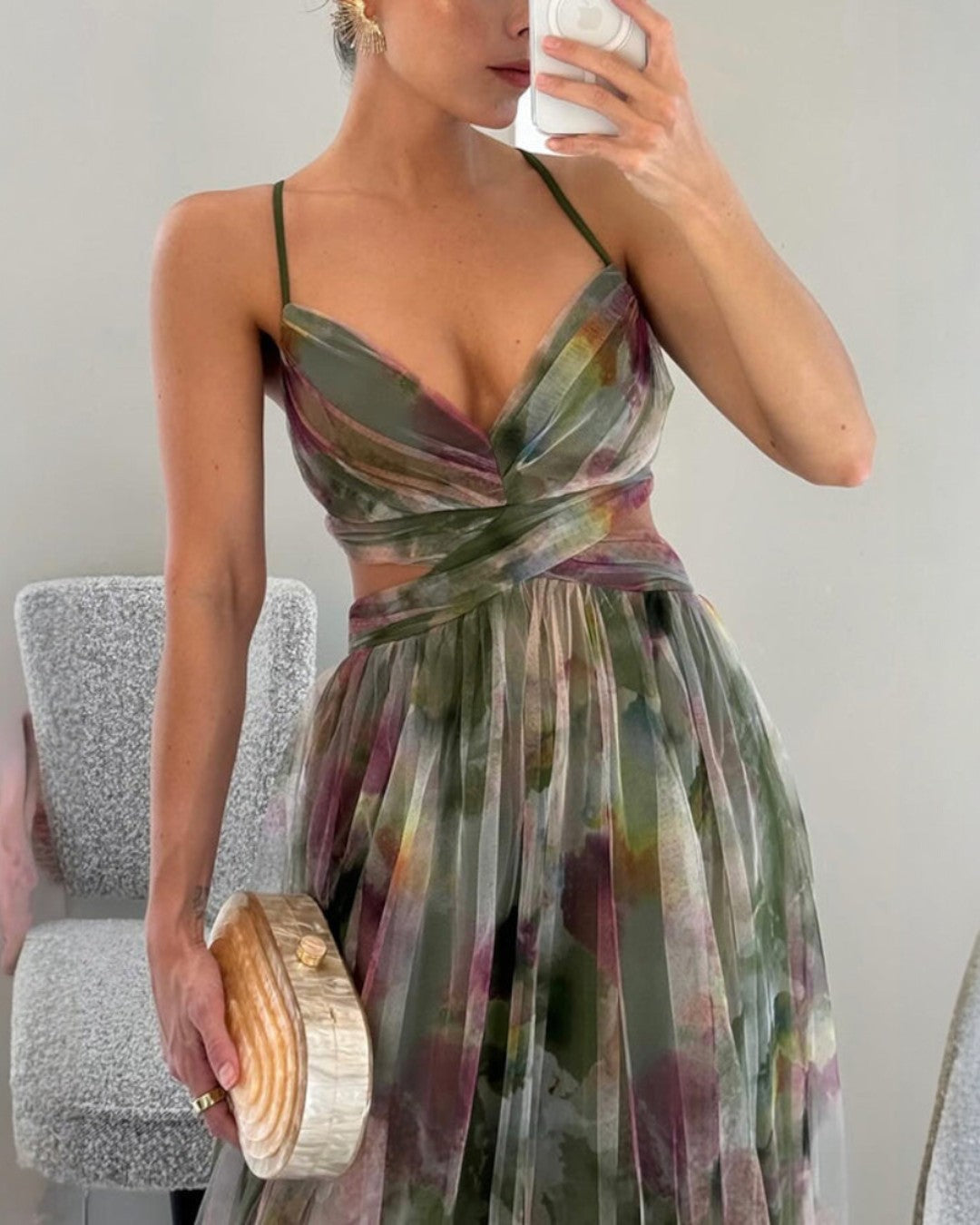Mira | Elegantes Damenkleid mit Blumenmuster für Hochzeitsgäste &amp; Sommeranlässe