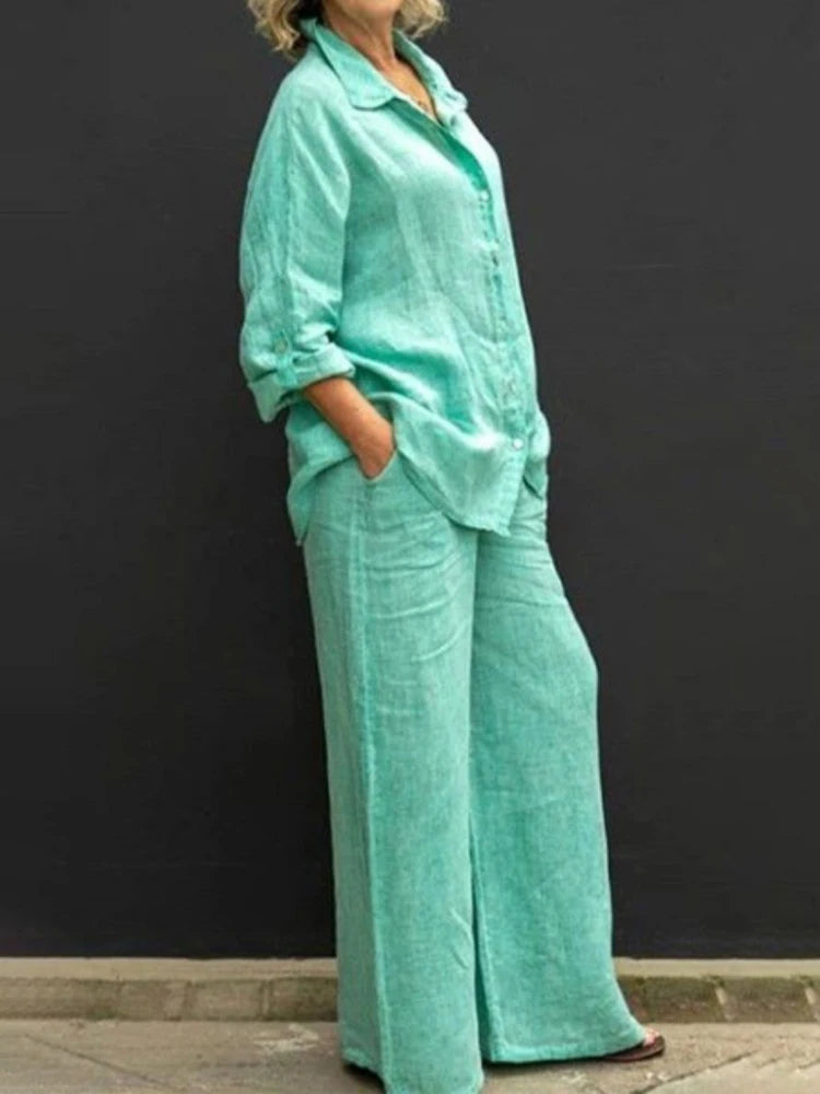 Solene | Müheloses zweiteiliges Leinen-Set