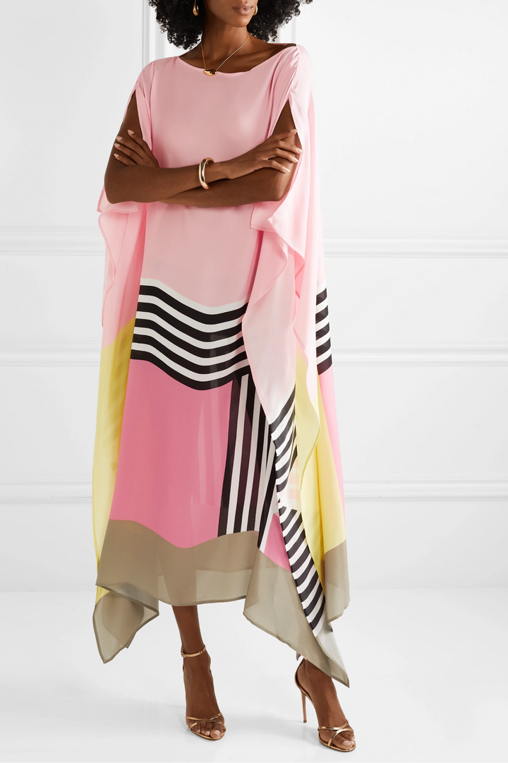 Zarelle | Statement Geometric Caftan Dress