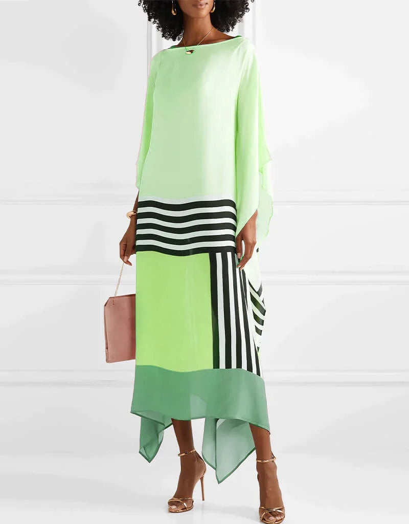 Zarelle | Statement Geometric Caftan Dress