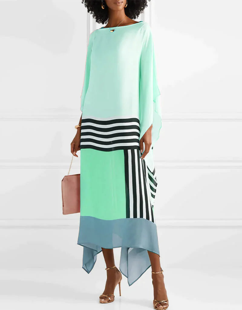 Zarelle | Statement Geometric Caftan Dress