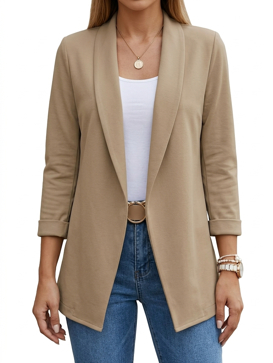Virella | Offener Blazer mit Drapierung