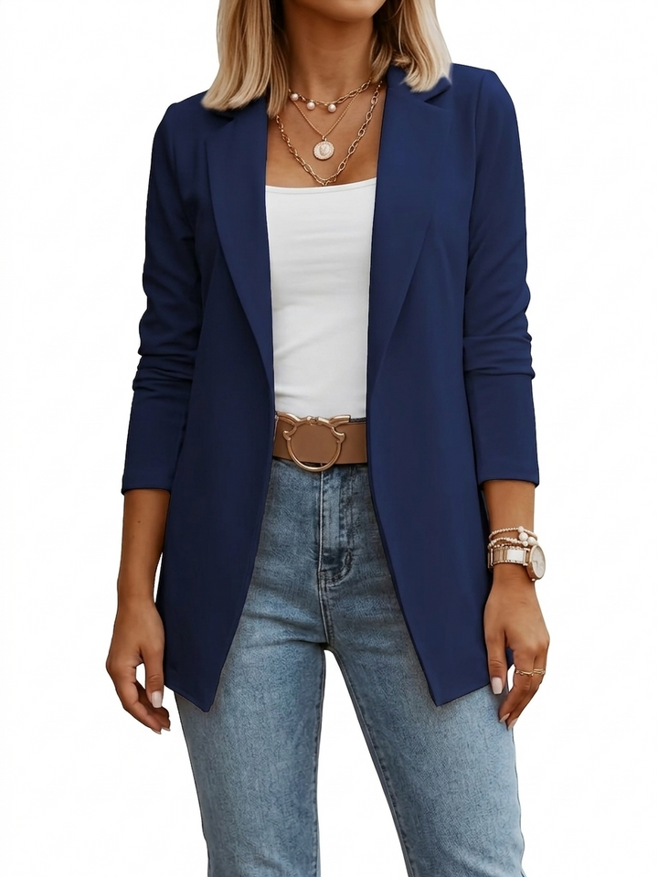 Virella | Offener Blazer mit Drapierung