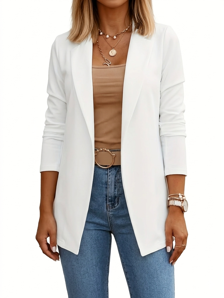 Virella | Offener Blazer mit Drapierung