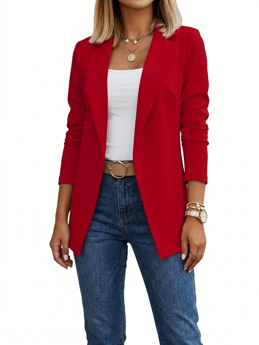 Virella | Offener Blazer mit Drapierung